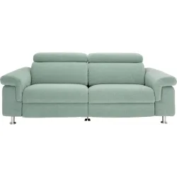 Sofa Rilasso III Cyan Stoff 202 cm 101 cm Verstellbare Stütze - Farbe: Mint - Sofa