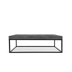 Salontisch Alani Grau MDF 120 cm - Farbe: betongrau - Salontisch