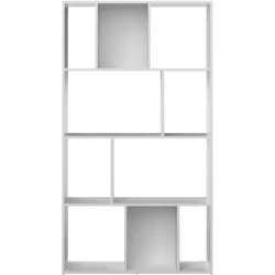 Bücherregal Sulis Weiss Holz 98.2 cm 180.6 cm - Material: Holzwerkstoff - Bücherregal