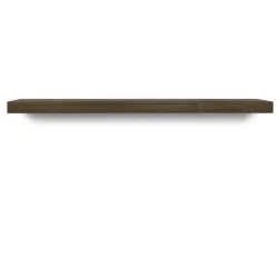 Wandtablar Fohla Braun MDF/Holz 120 cm 5 cm - Farbe: Nussbaum furniert - Material: MDF/Holzwerkstoff - Wandtablar