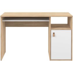 Schreibtisch Bile Braun Holz 115 cm - Farbe: Eiche Dekor - Material: Holzwerkstoff - Schreibtisch