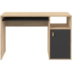 Schreibtisch Bile Braun Holz 115 cm - Farbe: Eiche Dekor - Material: Holzwerkstoff - Schreibtisch