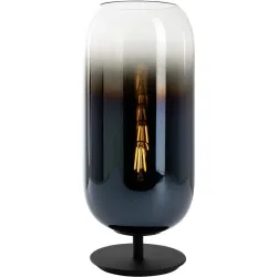 Designer-Tischlampe Artemide Gople E14 Blau schwarz D 14 cm H 34 cm - Farbe: blau/schwarz - Material: Glas - Designer-Tischlampe