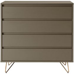 Kommode Saija Grau MDF 90 cm 40 cm - Farbe: dunkelgrau - Kommode