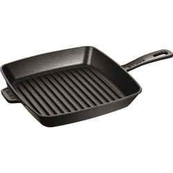 Grillpfanne STAUB Schwarz Eisen 6 cm - Material: Gusseisen - Grillpfanne