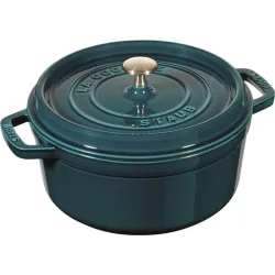 Gusseisen-Topf STAUB Blau Gusseisen/Eisen 15.3 cm 24 cm - Farbe: meeresblau - Gusseisen-Topf
