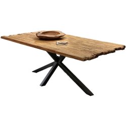 Esstisch Loris Braun Holz 240 cm - Farbe: natur - Material: Recyceltes Teak massiv - Esstisch