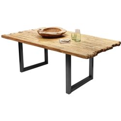 Esstisch Gordon Braun Holz 240 cm - Farbe: natur - Material: Recyceltes Teak massiv - Esstisch