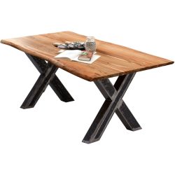 Esstisch Lyan Braun Holz 220 cm - Farbe: natur - Material: Akazie massiv - Esstisch
