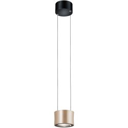 Designer-Pendellampe Bankamp Impulse Roségold 1-flammig - Farbe: Rose/Gold eloxiert - LED - Lichtfarbe: Extra warmweiss - Material: Metall -