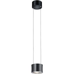 Designer-Pendellampe Bankamp Impulse anthrazit 1-flammig - Farbe: anthrazit eloxiert - LED - Lichtfarbe: Extra warmweiss - Material: Metall -