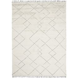 Teppich Torun Weiss Wolle 170 cm 240 cm - Teppich