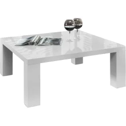 Salontisch Danny Weiss Holz 90 cm - Salontisch