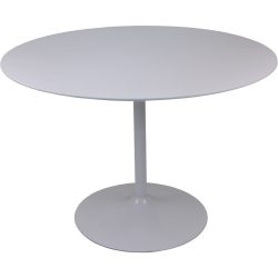 Bistrotisch Peb Weiss MDF/Metall 110 cm - Material: Holz - Bistrotisch