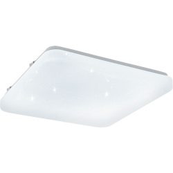 Eglo Deckenlampe Frania-S Transparent Stahl/Kunststoff 28 cm 7 cm - Farbe: glas - LED - Lichtfarbe: Warmweiss - Material: Kunststoff/Stahl -