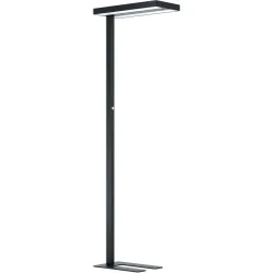 Eglo Stehlampe Garabella Weiss Aluminium/Kunststoff 28 cm 196 cm - Farbe: schwarz - LED - Lichtfarbe: Helles Neutralweiss - Stehlampe- LED