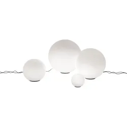 Designer-Tischlampe Artemide Dioscuri E27 weiss H 34 cm - Material: Glas - Designer-Tischlampe