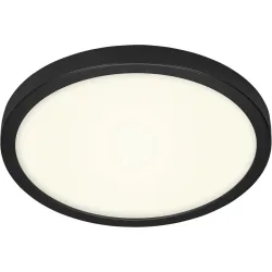 Deckenlampe Cissione Schwarz/Weiss Kunststoff/Metall 41 cm 3 cm - LED - Lichtfarbe: Helles Neutralweiss - Material: Metall/Kunststoff - Deckenlampe-
