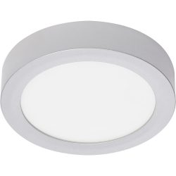 Deckenlampe Cissione Weiss/Grau Kunststoff/Metall 17 cm 3 cm - Farbe: chrom matt/weiss - LED - Lichtfarbe: Helles Neutralweiss - Material: