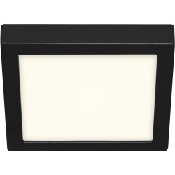 Deckenlampe Cissione Schwarz/Weiss Kunststoff/Metall 23 cm 3 cm - LED - Lichtfarbe: Helles Neutralweiss - Material: Metall/Kunststoff - Deckenlampe-
