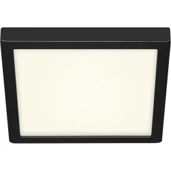 Deckenlampe Cissione Schwarz/Weiss Kunststoff/Metall 30 cm 3 cm - LED - Lichtfarbe: Helles Neutralweiss - Material: Metall/Kunststoff - Deckenlampe-