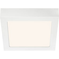 Deckenlampe Cissione Weiss Kunststoff/Metall 17 cm 3 cm - LED - Lichtfarbe: Warmweiss - Material: Metall/Kunststoff - Deckenlampe- LED