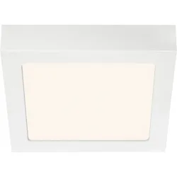 Deckenlampe Cissione Weiss Kunststoff/Metall 17 cm 3 cm - LED - Lichtfarbe: Warmweiss - Material: Metall/Kunststoff - Deckenlampe- LED