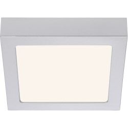 Deckenlampe Cissione Grau Kunststoff/Metall 17 cm 3 cm - Farbe: chrom matt - LED - Lichtfarbe: Warmweiss - Material: Metall/Kunststoff - Deckenlampe-