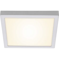 Deckenlampe Cissione Grau Kunststoff/Metall 30 cm 3 cm - Farbe: chrom matt - LED - Lichtfarbe: Warmweiss - Material: Metall/Kunststoff - Deckenlampe-