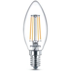 Leuchtmittel Philips Glas E14 4.3 W - Farbe: transparent - LED - Lichtfarbe: Extra warmweiss - Leuchtmittel- LED Leuchtmittel