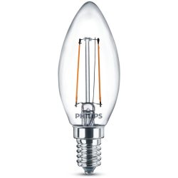 Philips LED 77753100 LED EEK E (A - G) E14 Kerzenform 2 W = 25 W Warmweiß (Ø x H) 3.5 cm x 9.7 cm Filament 1 St.