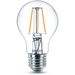 Philips LED 77759300 LED EEK F (A - G) E27 4.3 W = 40 W Warmweiß (Ø x H) 6 cm x 10.6 cm Filament 2 St.