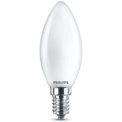 Leuchtmittel Philips Glas E14 4.3 W - Farbe: Weiss - LED - Lichtfarbe: Helles Neutralweiss - Leuchtmittel- LED Leuchtmittel