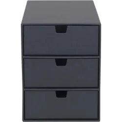 BIGSO BOX OF SWEDEN Schubladenbox 15751600 Ingrid 3 Schubl. d.grau