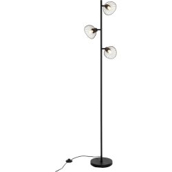 Stehlampe Adrien Schwarz Metall 22 cm 160 cm - Stehlampe