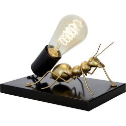 Tischlampe Tora Schwarz/Gold Metall 26 cm 16 cm - Farbe: Schwarz, Gold - Tischlampe