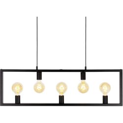 Pendellampe Alise Schwarz Metall 100 cm 120 cm - Pendellampe