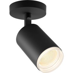 Spot Philips Hue Fugato Metall schwarz - LED - Lichtfarbe: Warmweiss - Kaltes Tagesweiss - Material: Aluminium - Spot- LED Energiesparlampe
