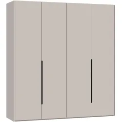 Kleiderschrank Arena Collection Grau Holz 205.1 cm 58.5 cm 220 cm - Material: Holzwerkstoff - Schweizer Möbelhersteller - Kleiderschrank