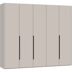 Kleiderschrank Arena Collection Grau Holz 255.4 cm 58.5 cm 220 cm - Material: Holzwerkstoff - Schweizer Möbelhersteller - Kleiderschrank