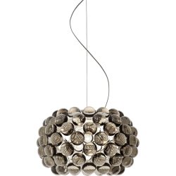 Foscarini Pendellampe Caboche Grau Kunststoff 31 cm 34 cm - LED - Lichtfarbe: Extra warmweiss - Pendellampe- LED Energiesparlampe