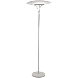 Stehlampe Arber Weiss 49 cm 175 cm - LED - Lichtfarbe: Warmweiss - Material: Metall/Methacrylat - Stehlampe- LED Energiesparlampe