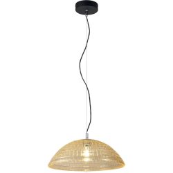 Pendellampe Astona Gelb Glas/Metall 14.5 cm - Farbe: amber - Material: Metall/Glas - Pendellampe
