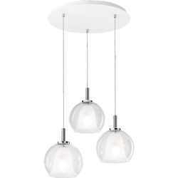 Pendellampe Aby Transparent Glas/Metall 26 cm Höhenverstellbar (manuell) - Material: Metall/Glas - Pendellampe