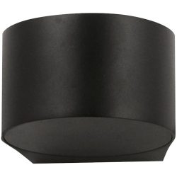 Wandlampe Joe Schwarz Aluminium/Glas 11 cm 7 cm - LED - Lichtfarbe: Warmweiss - Wandlampe- LED Energiesparlampe