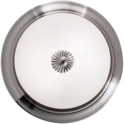 Briamond Deckenlampe Empire Grau Glas/Messing 26 cm 11 cm - Farbe: chrom - Material: Messing/Glas - Deckenlampe