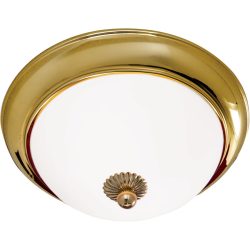 Briamond Deckenlampe Empire Gold Glas/Messing 35 cm 12 cm - Material: Messing/Glas - Deckenlampe
