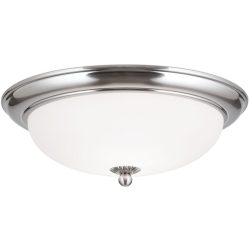 Briamond Deckenlampe Empire Grau Glas/Messing 35 cm 10 cm - Farbe: chrom - Material: Messing/Glas - Deckenlampe