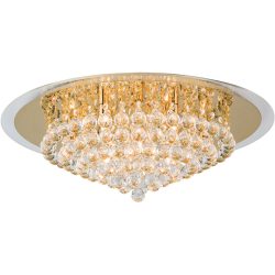 Briamond Deckenlampe Gloria Gold Stahl/Kristall 62 cm 21 cm - Material: Stahl/ K9 Kristall - Deckenlampe