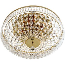 Briamond Deckenlampe Sheraton Gold Kristall/Messing 45 cm 20 cm - Material: Messing/Kristall - Deckenlampe